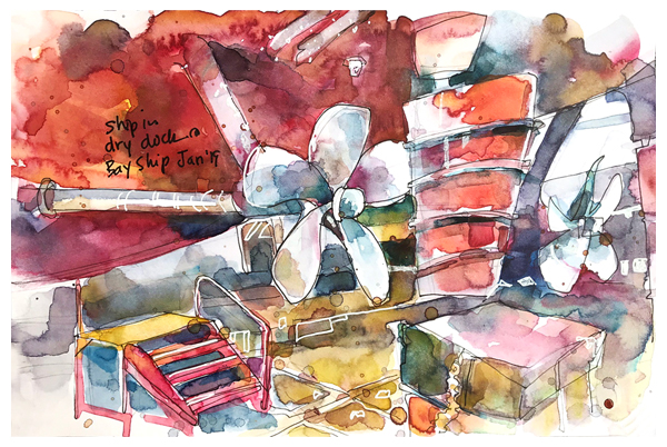 daily painting dry dock emily weil art