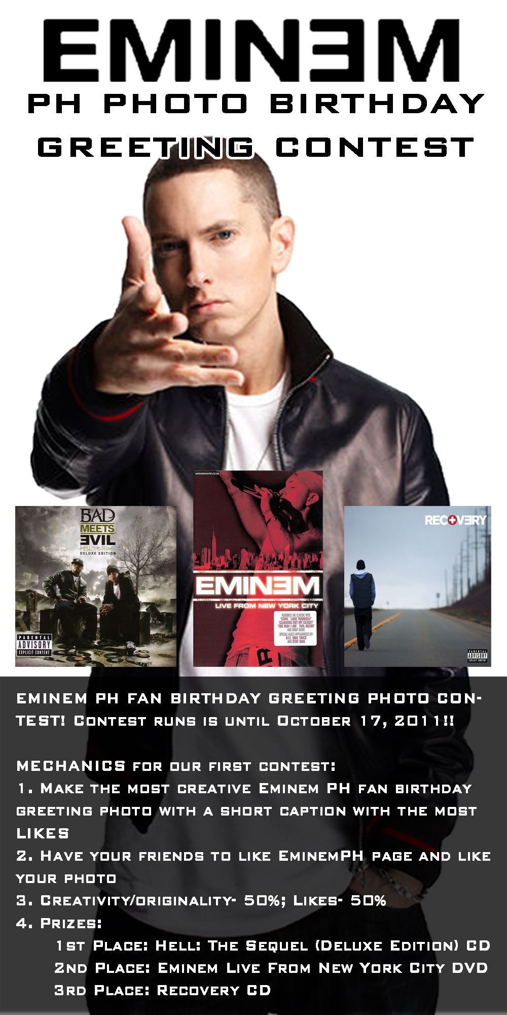 EMINEM PH FAN BIRTHDAY GREETING PHOTO CONTEST! Team Shady Philippines