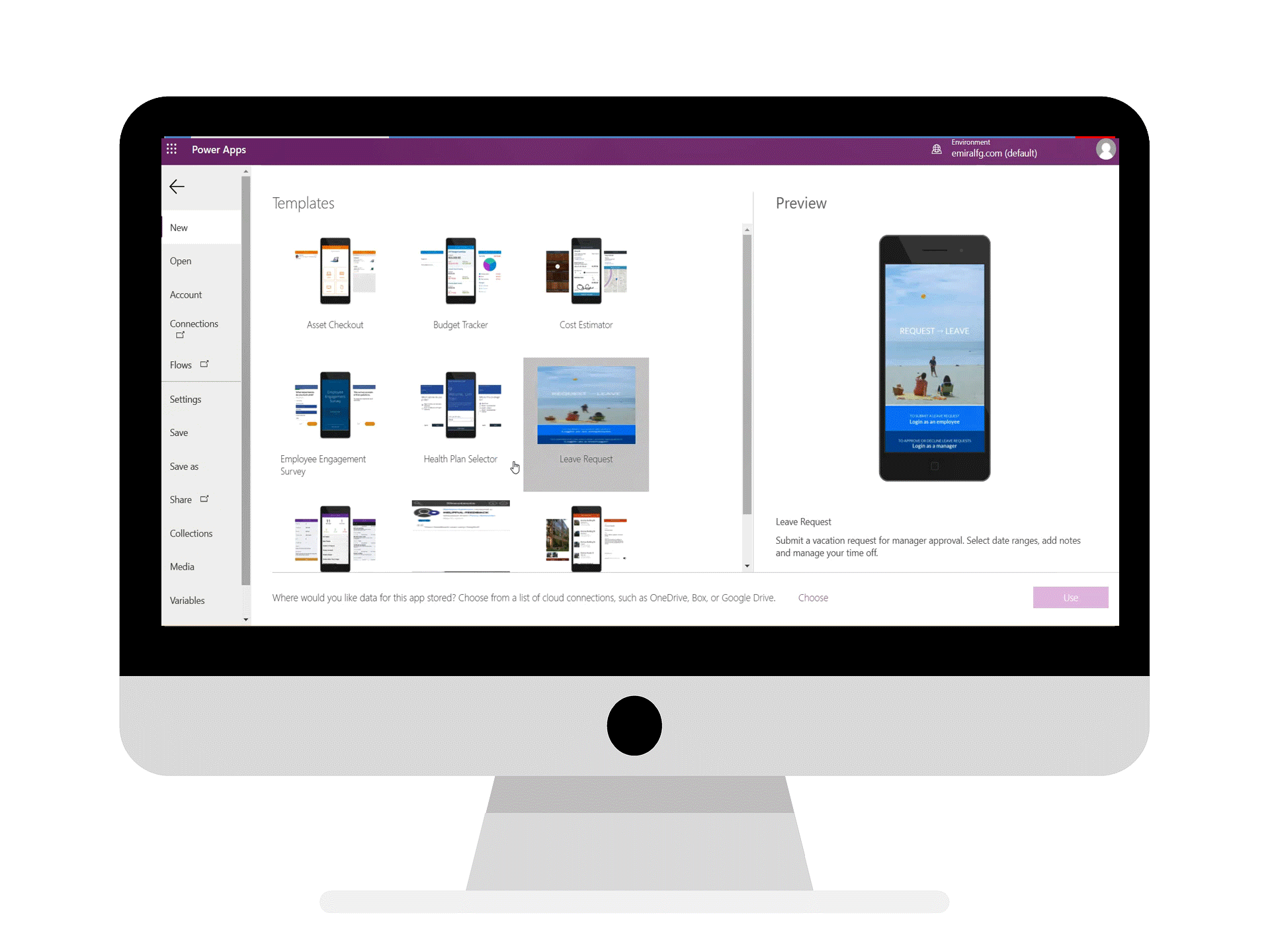 Microsoft Power Apps. Custom mobile and desktop applications Emiral