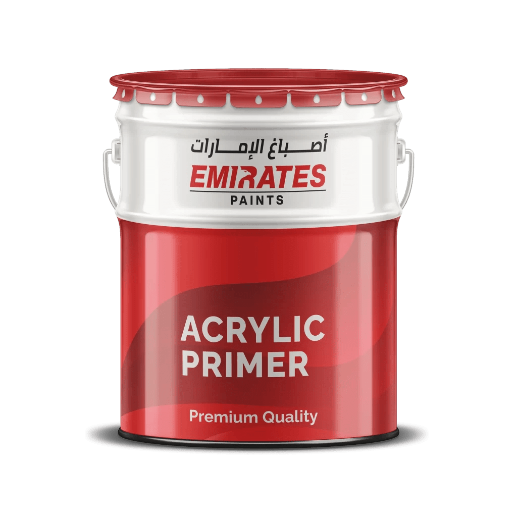 ACRYLIC PRIMER · WHITE, COLORS Emirates Paints