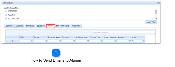 Topic How to Send Emails to Alumni