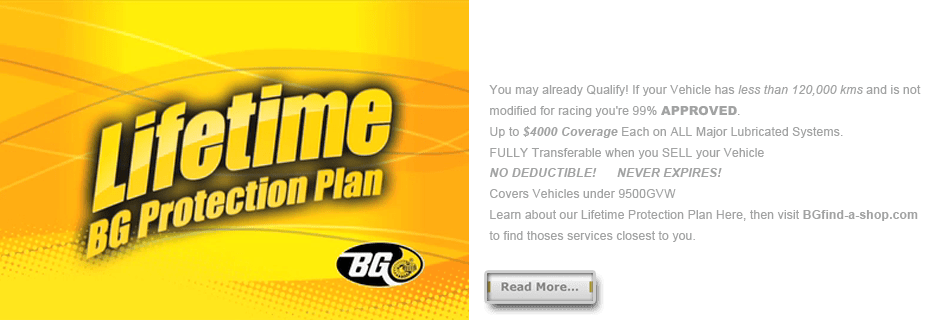 Emission Impossible » BG Lifetime Protection Plan Your Vehicle