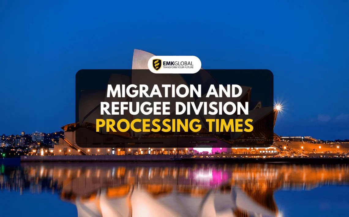Migration and Refugee Division processing times EMK Global Australia