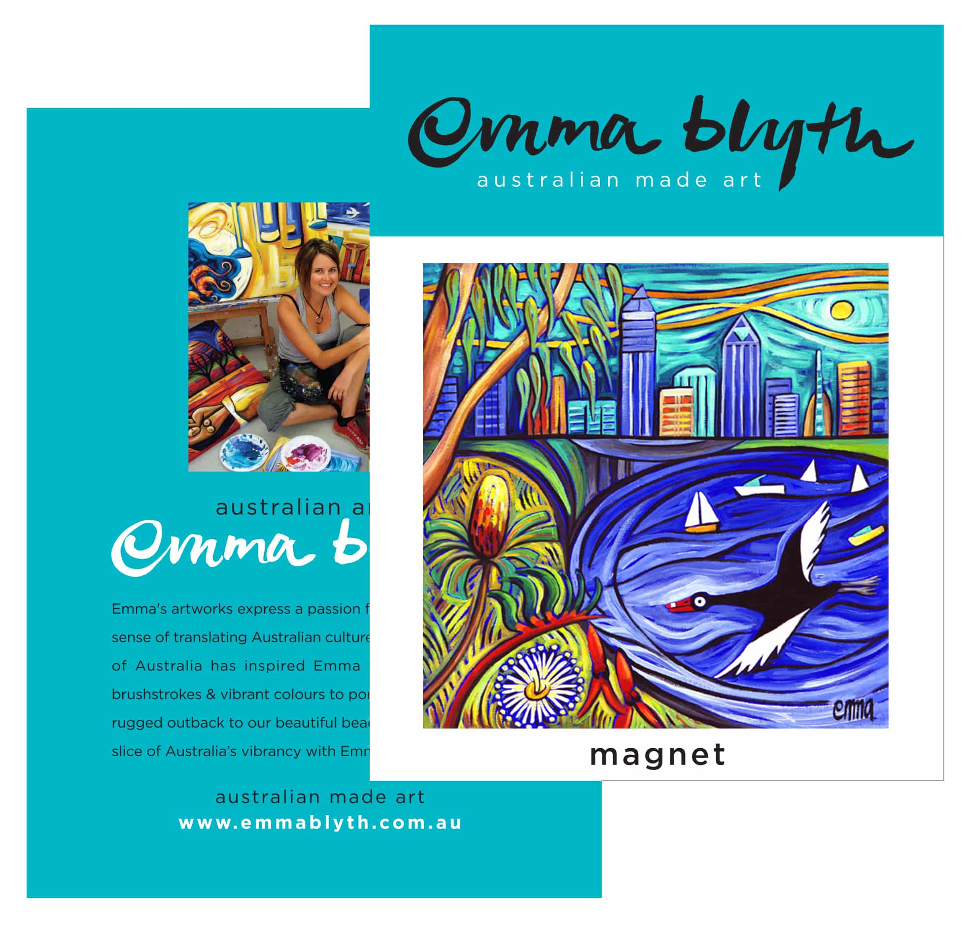 perth city view Emma Blyth Australian Made Art