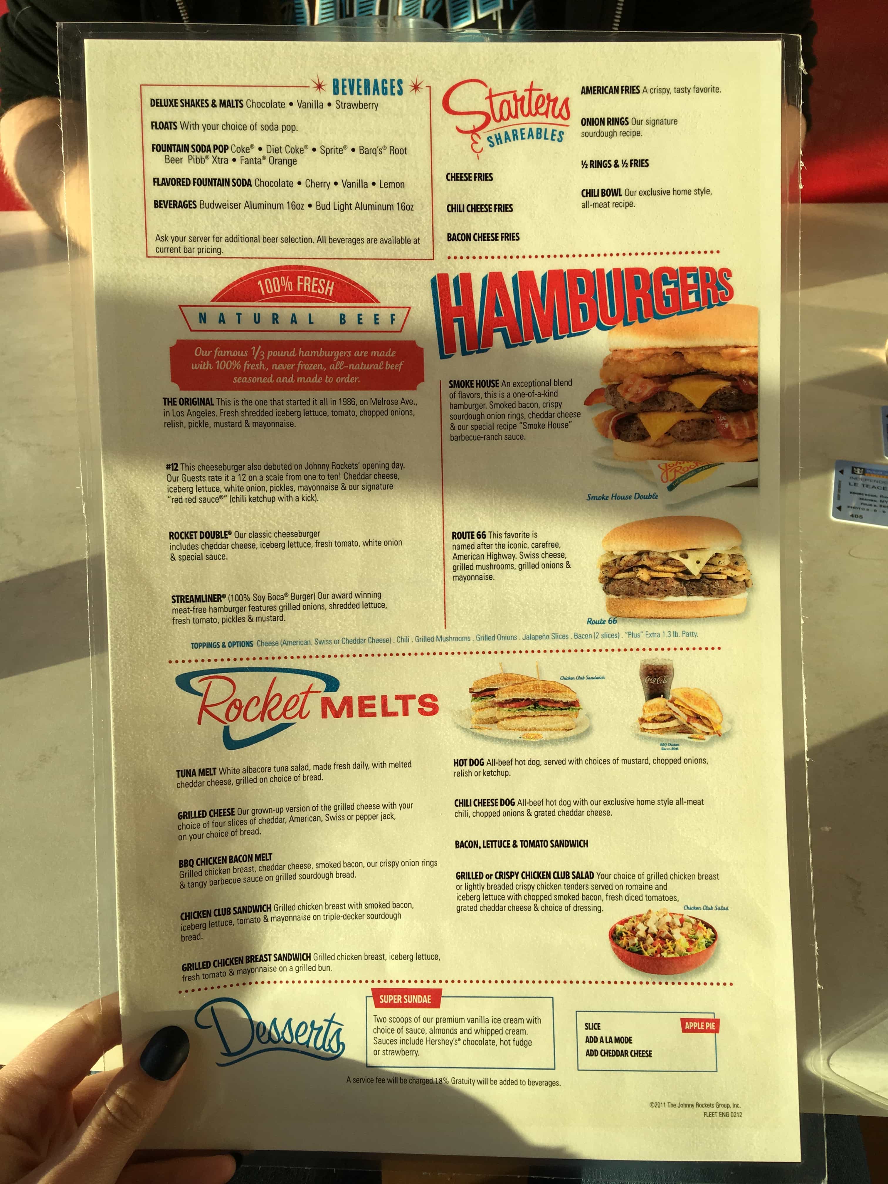 Johnny Rockets Royal Caribbean Guide (2018) Emma Cruises