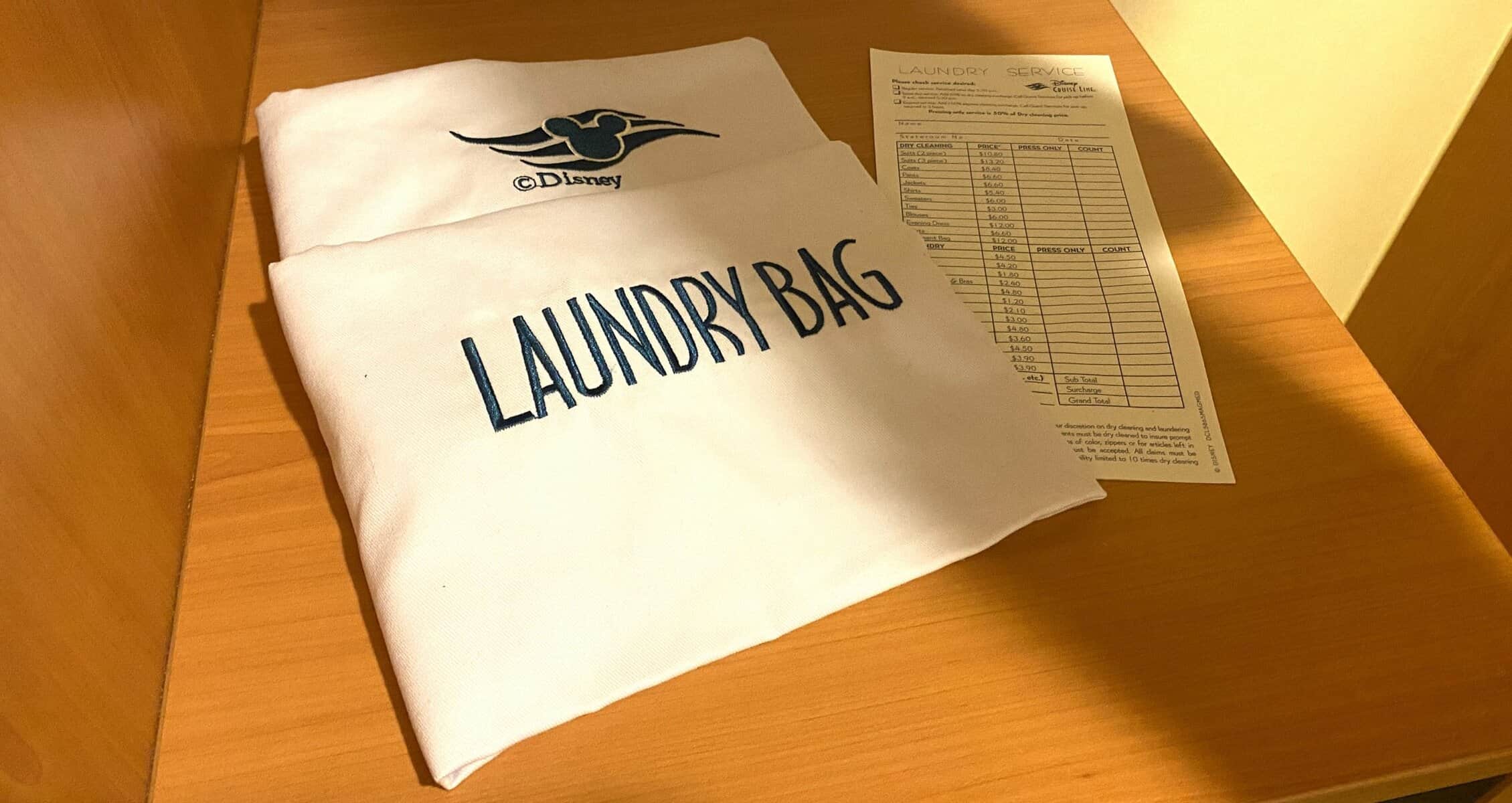 Disney Cruise Line Laundry Price List, Services, and SelfService