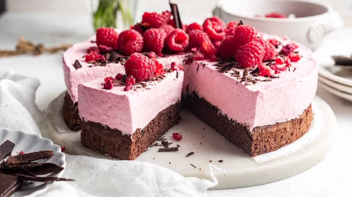 Chocolate Raspberry Mousse Cake Emma Duckworth Bakes