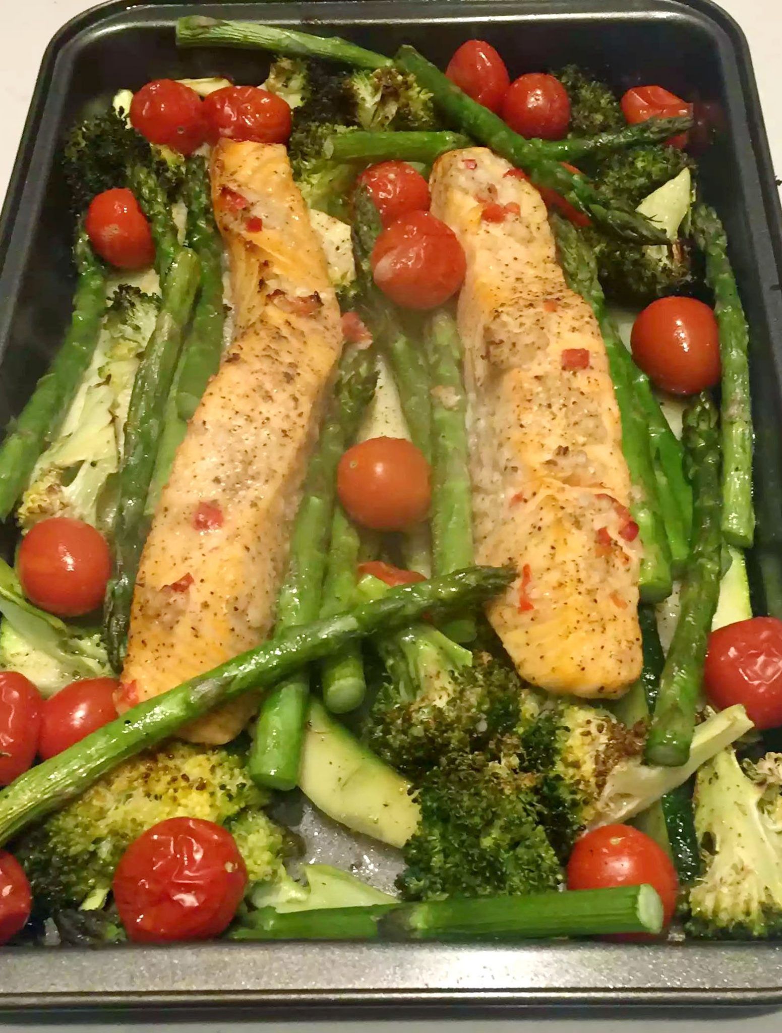 Chilli, Garlic & Lime Salmon Traybake Emma Eats & Explores