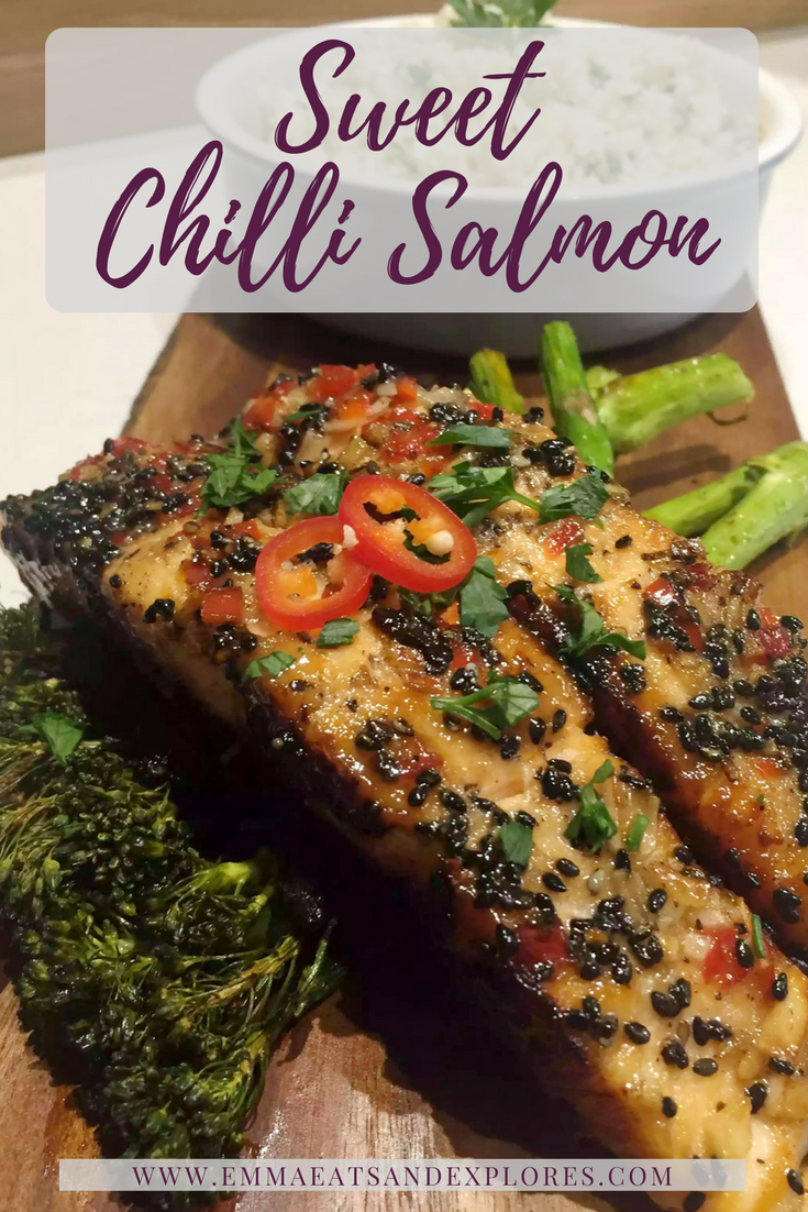Sweet Chilli Salmon with Sesame Seeds Emma Eats & Explores