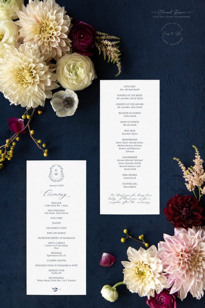 How Many Wedding Programs You (Actually) Need to Order