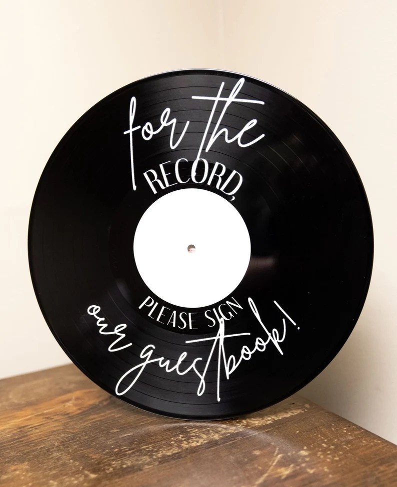 Here's EXACTLY How to Make a Vinyl Record Guest Book (Easy!)