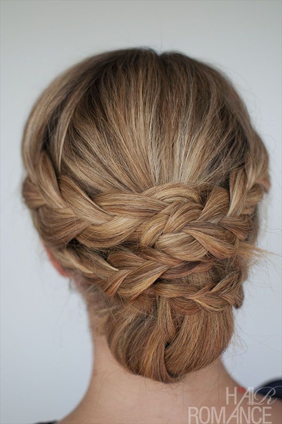 How to Braided Updo Wedding Hairstyle