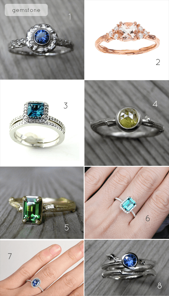 Alternative Engagement Ring or Diamond? Debate! Emmaline Bride®