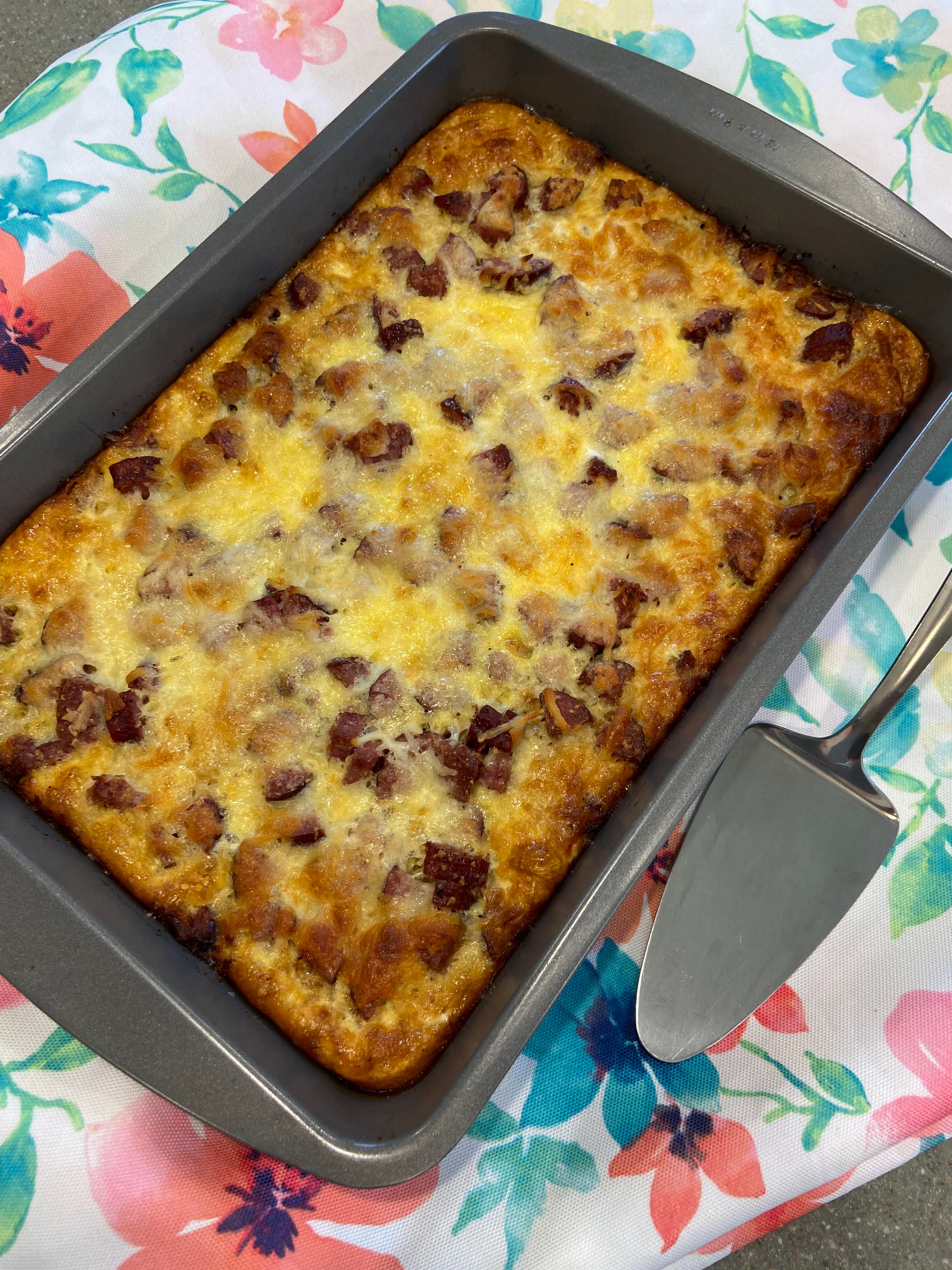 Hash Brown Egg Casserole with Kielbasa Emmandi's Kitchen