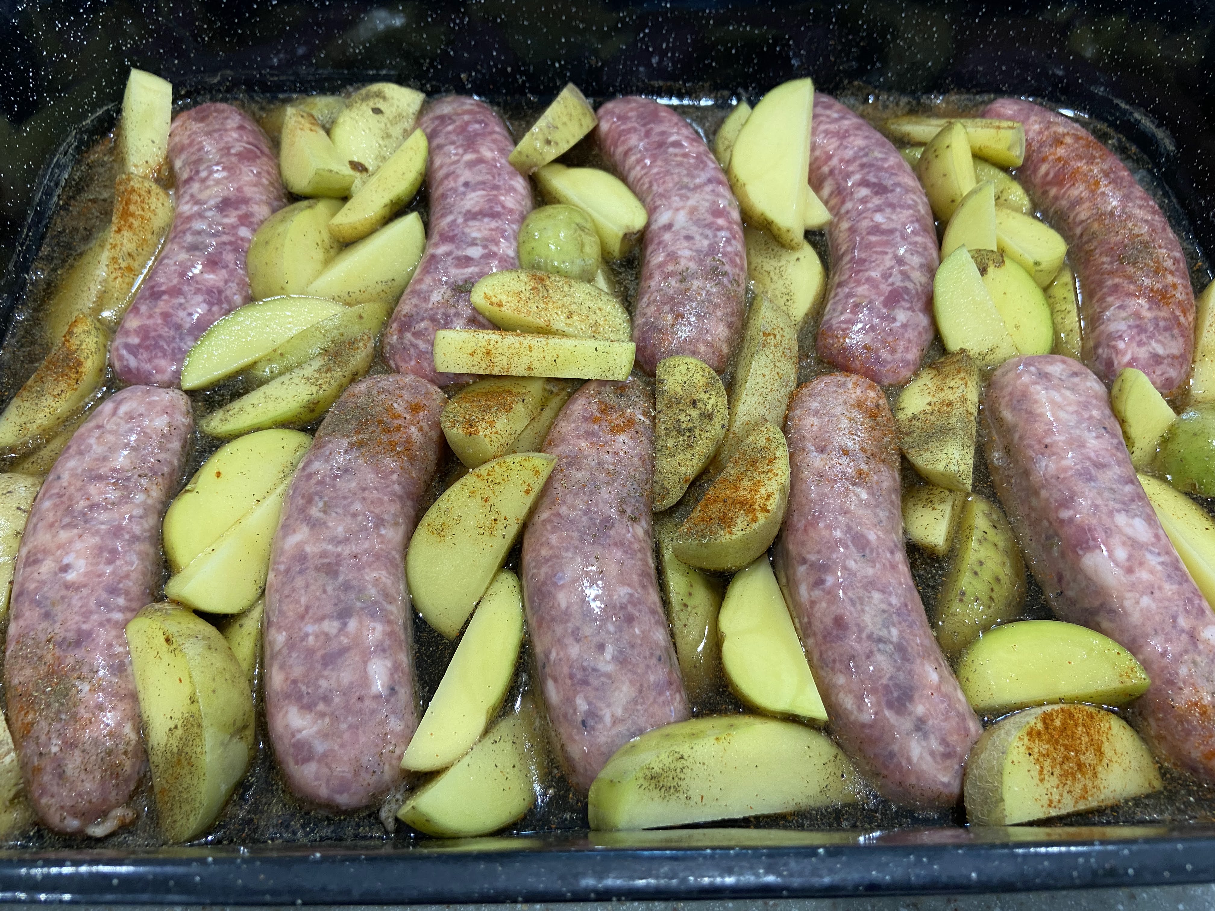 Easy Ovenbaked Sausage and Potatoes Emmandi's Kitchen