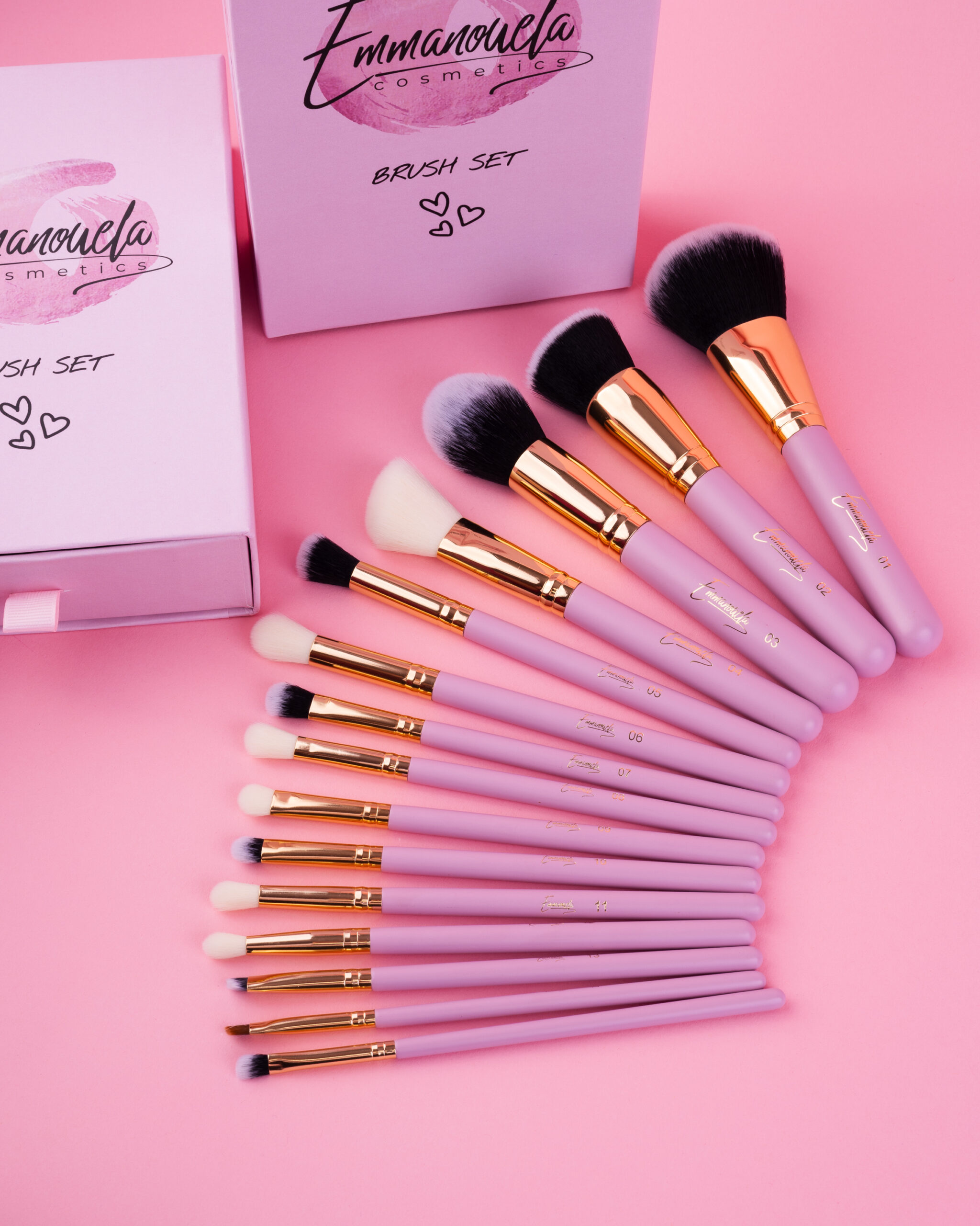 The Pro Makeup Brush Set Emmanouela Cosmetics