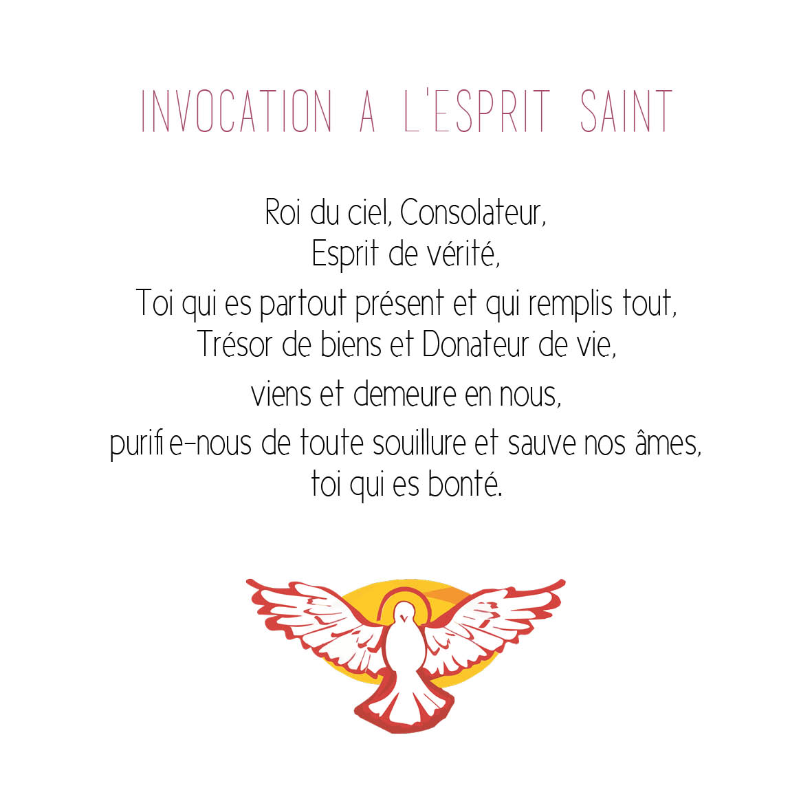 Prières à l'Esprit Saint Communauté de l'Emmanuel