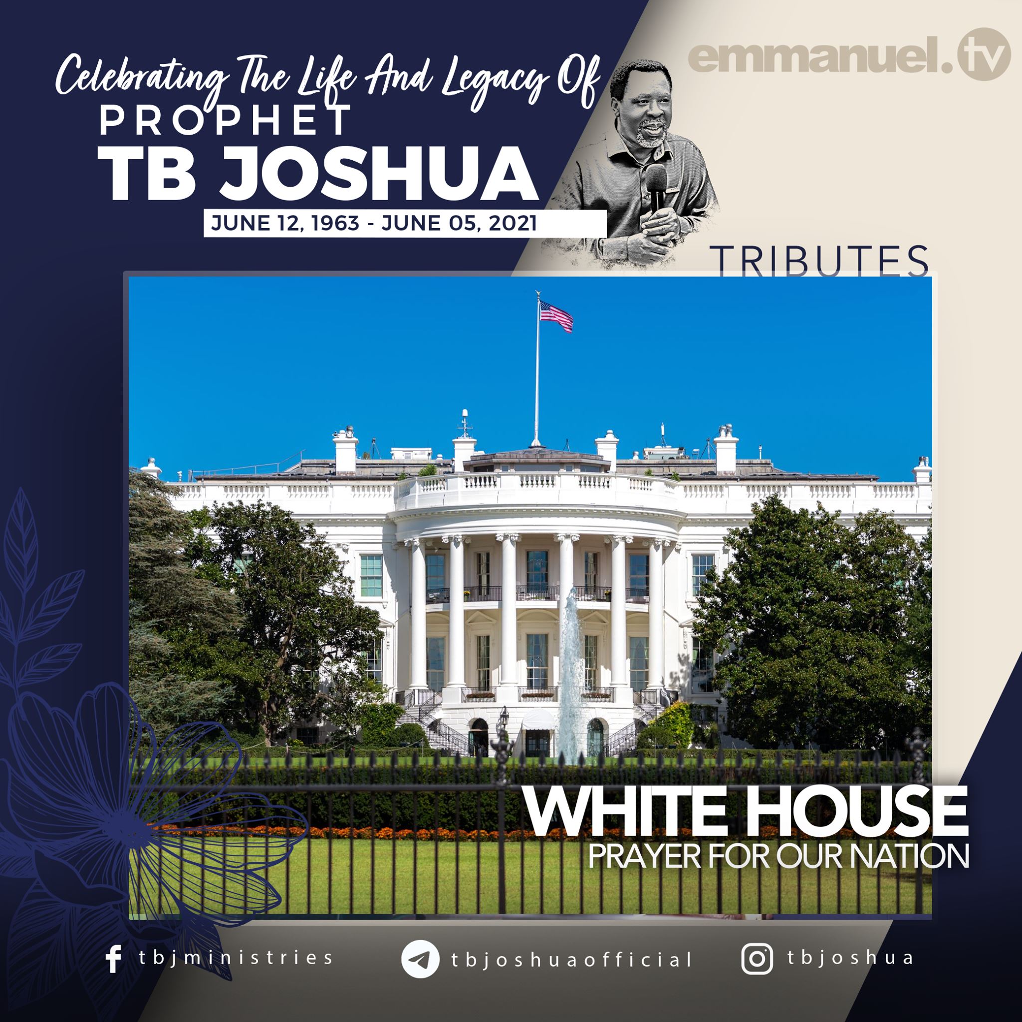 Prophet Tb Joshua House Photos Kalu & Dele Momodu Visit TB Joshua's