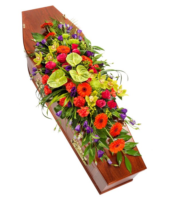 Vibrant Coffin Spray Emma's Florist
