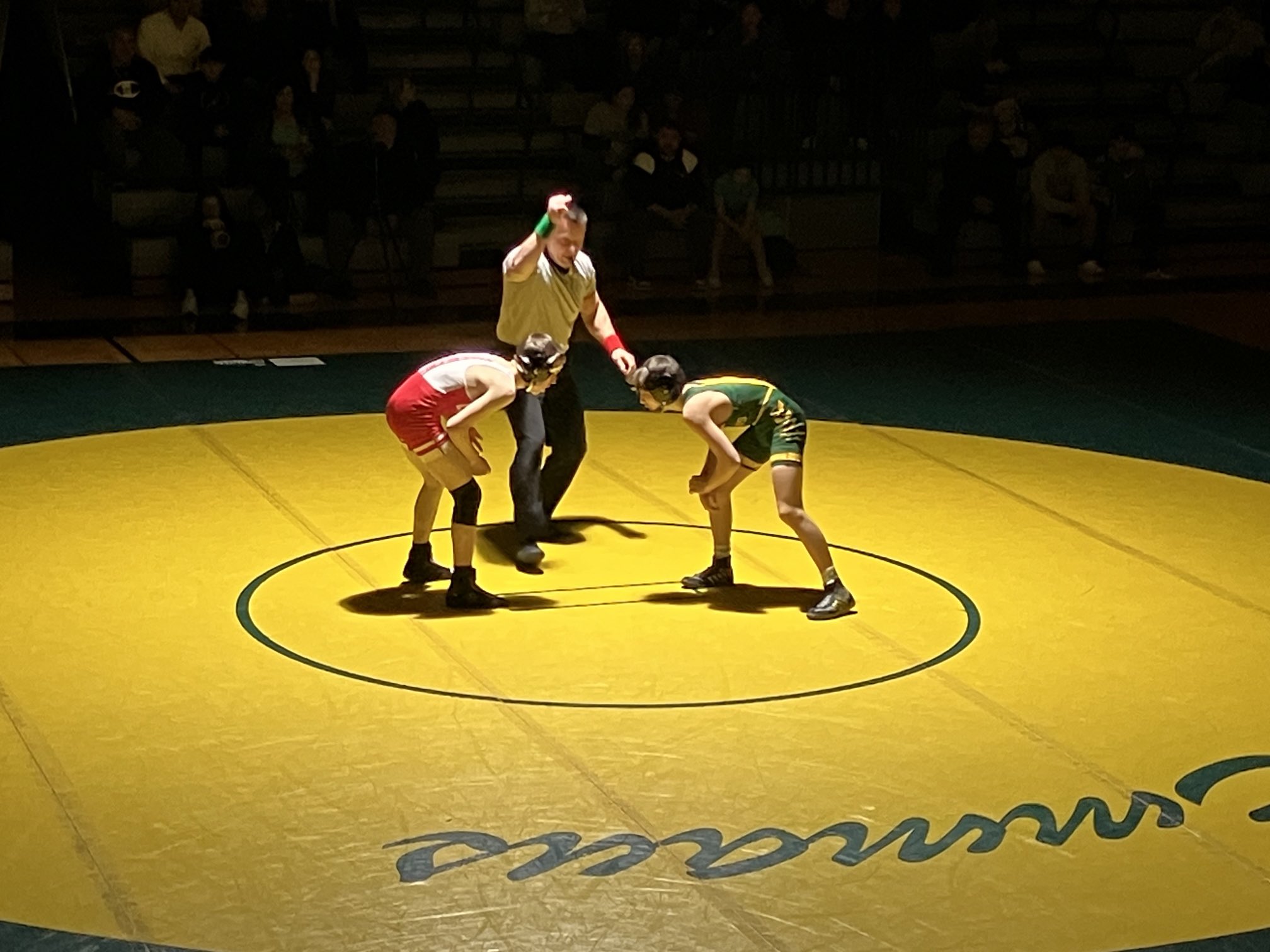 Wrestling jump out to big early lead but watch PM East win 8