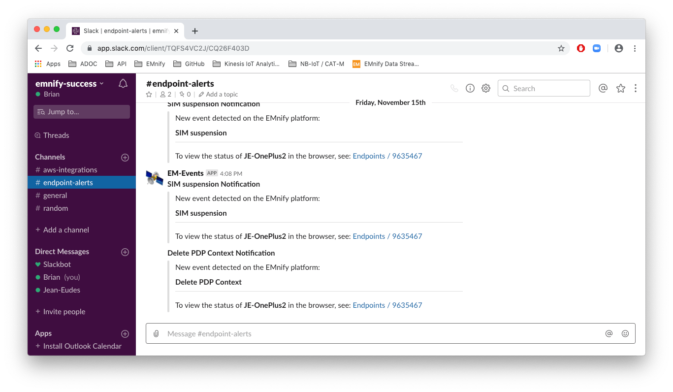 Webinar Email / Slack notifications from the EMnify Data Streamer EMnify