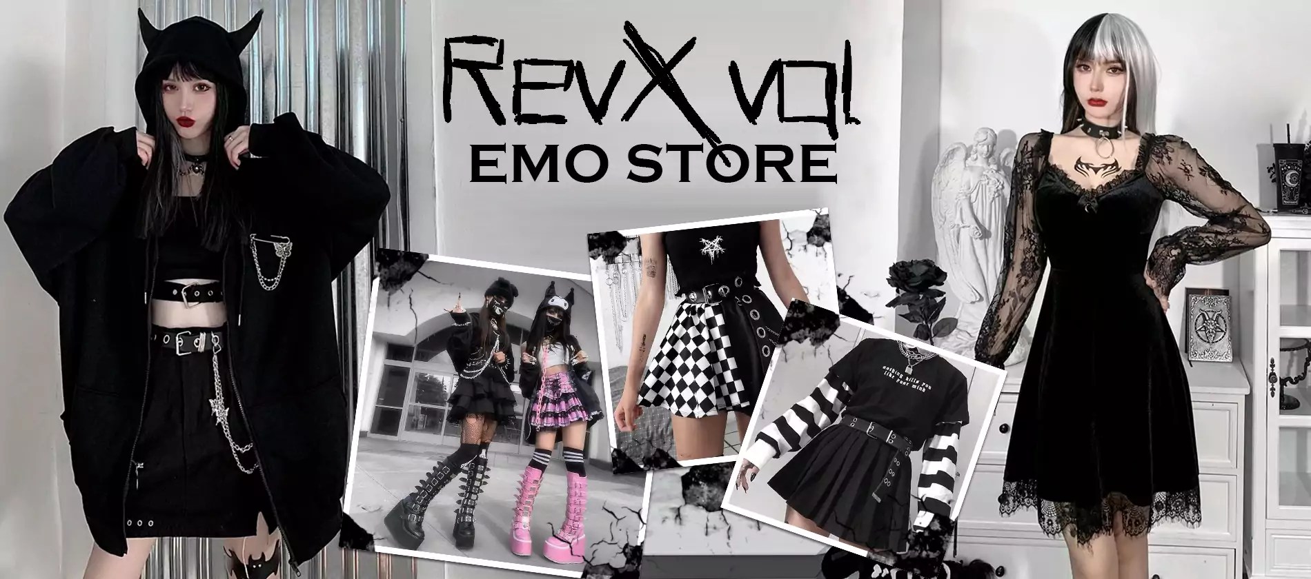 RevXval Store Aesthetic Emo Clothes & Accessories