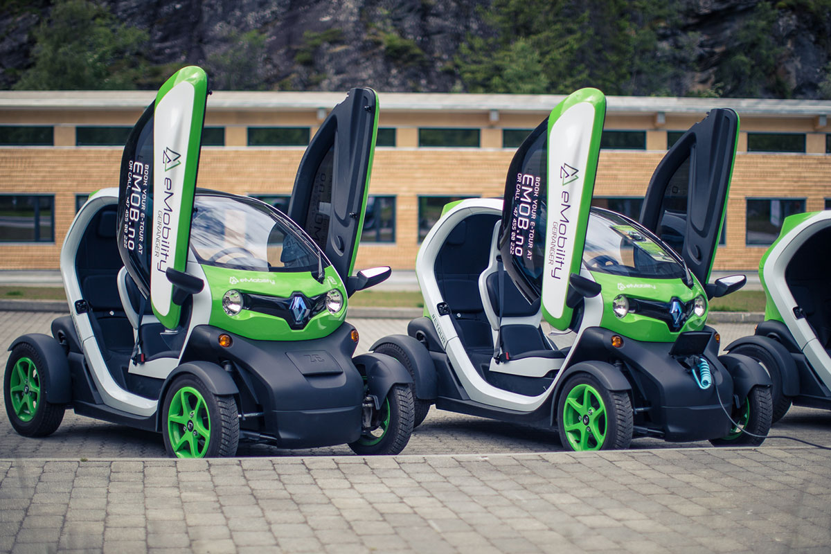 Nifty rental cars eMobility Geiranger
