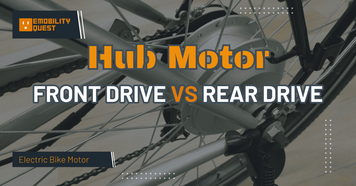 Electric Bike Front Vs Rear Drive Hub Motor Why It Matters EMobility