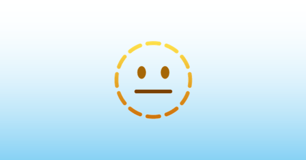 Dotted Line Face Emoji