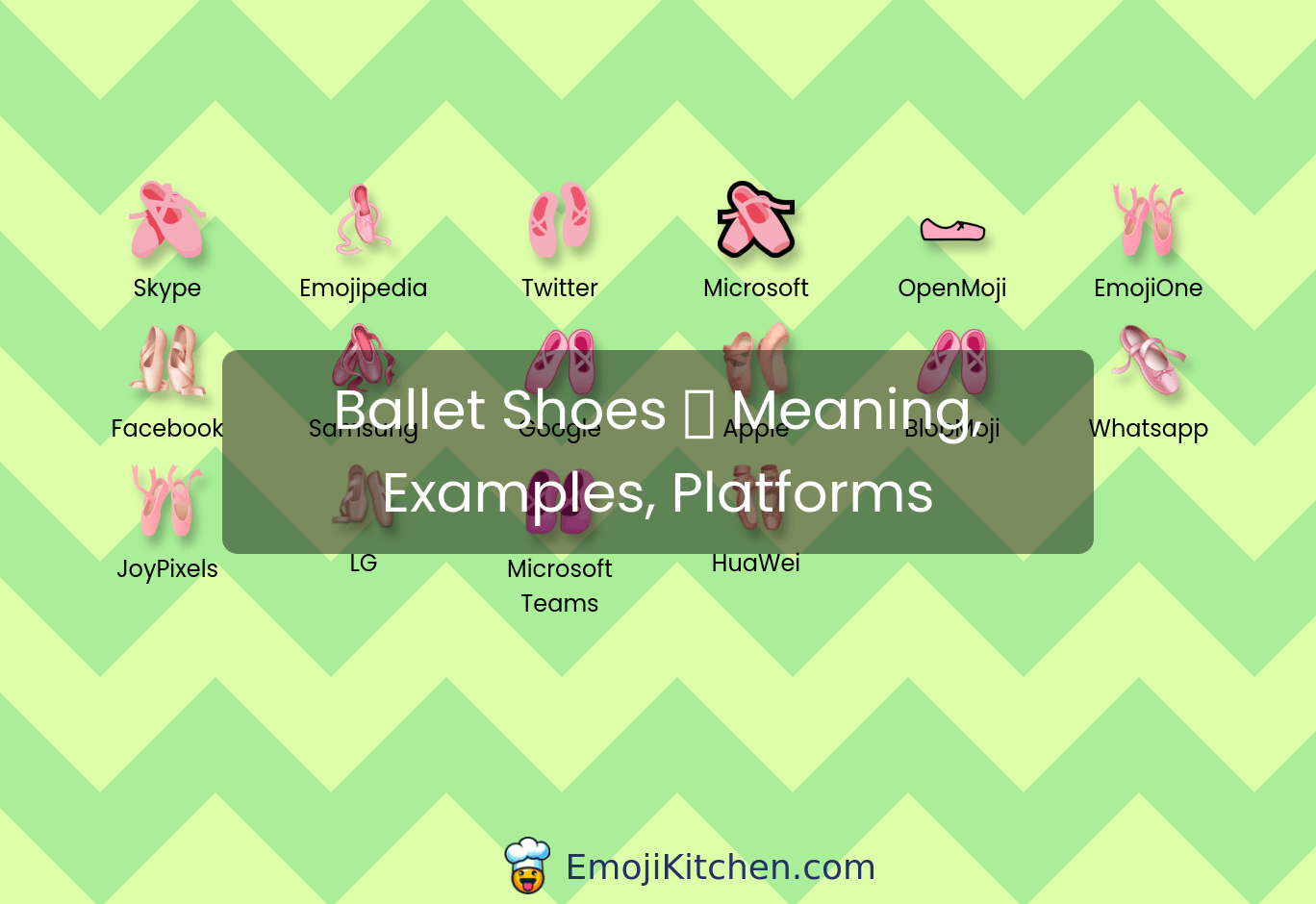 🩰 ballet shoes emoji meaning, info, stats EmojiKitchen