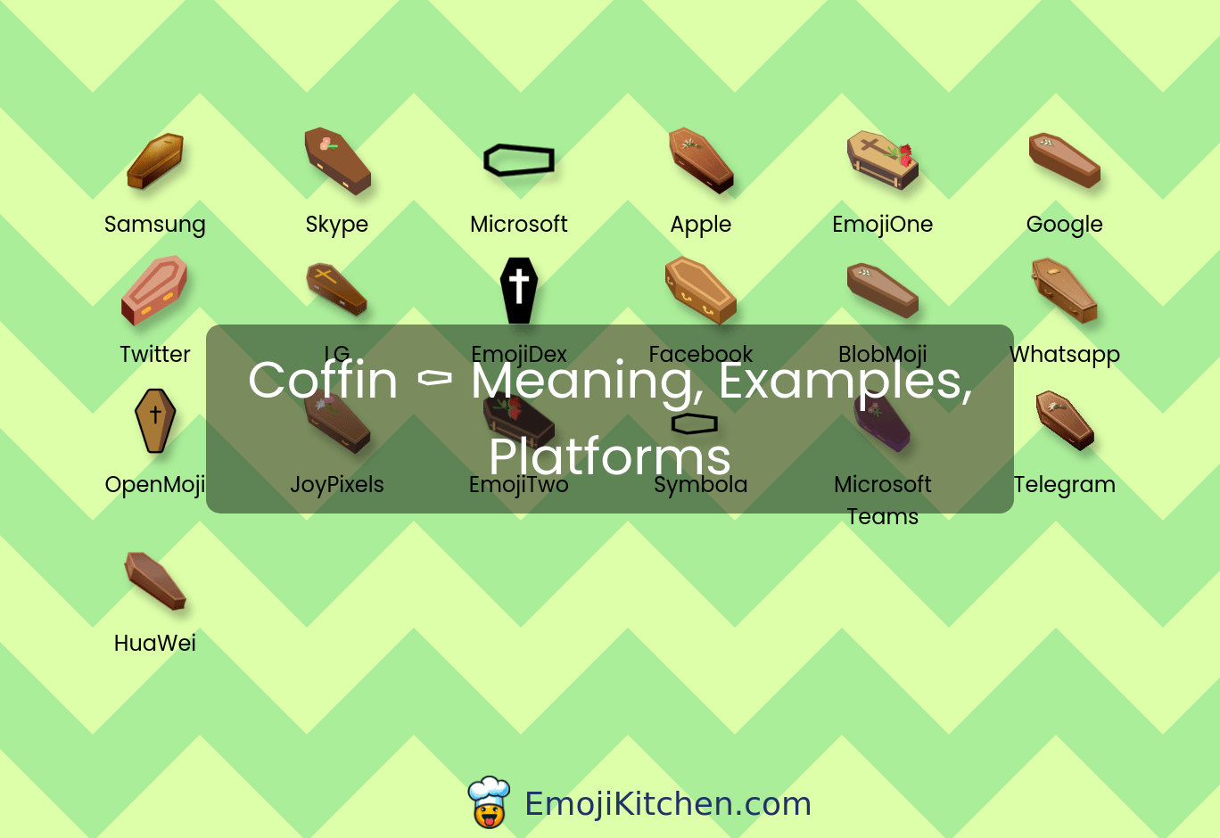 ⚰️ coffin emoji meaning, info, stats EmojiKitchen