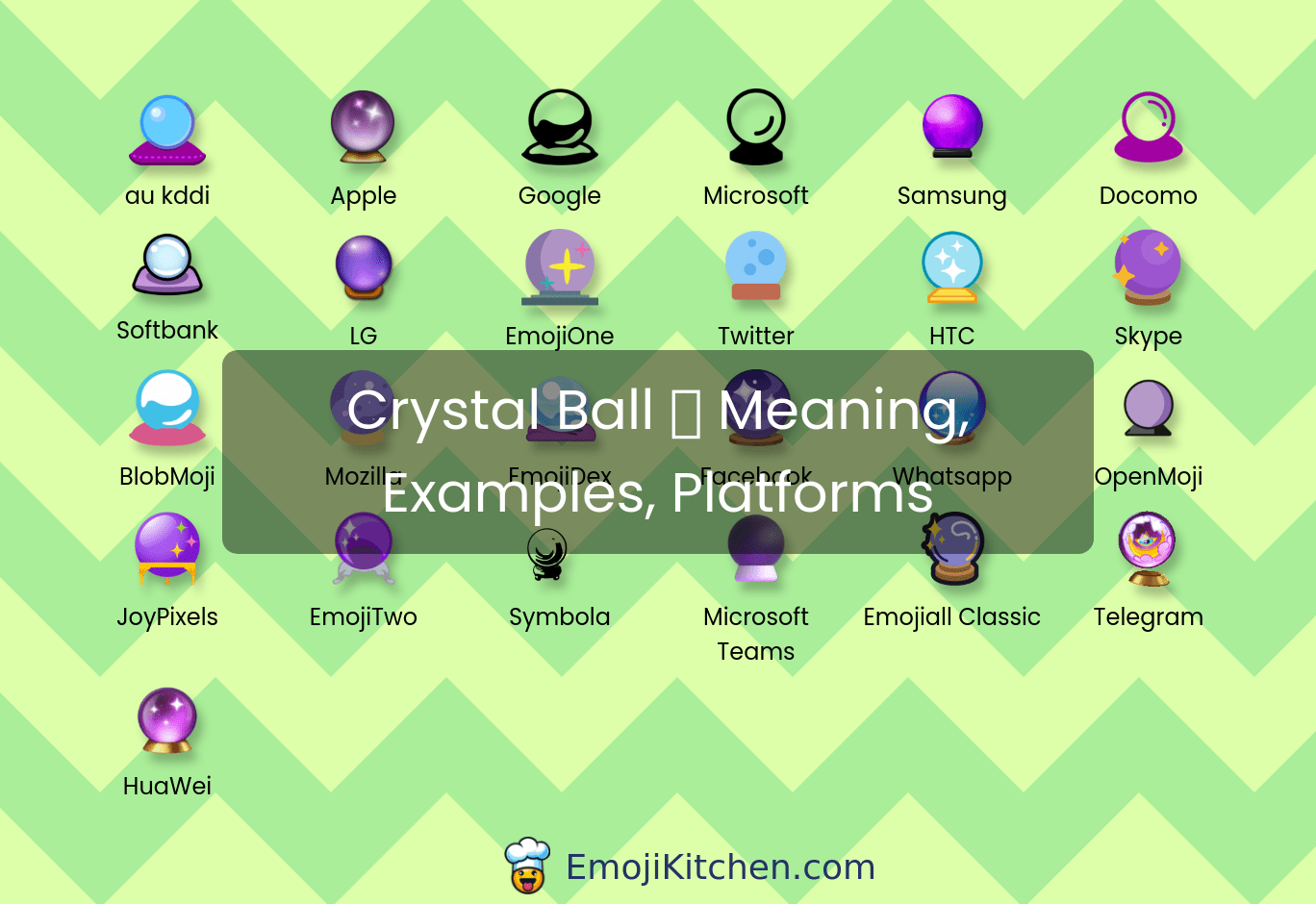 🔮 crystal ball emoji meaning, info, stats EmojiKitchen