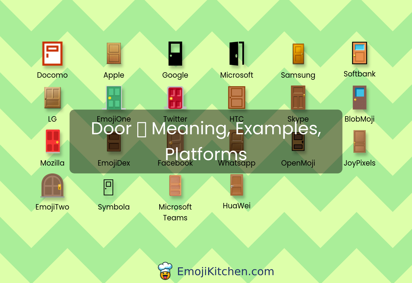 🚪 door emoji meaning, info, stats EmojiKitchen