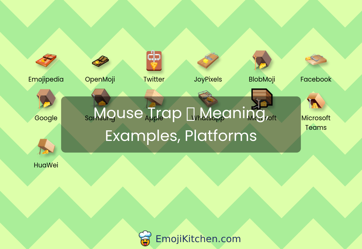 🪤 mouse trap emoji meaning, info, stats EmojiKitchen