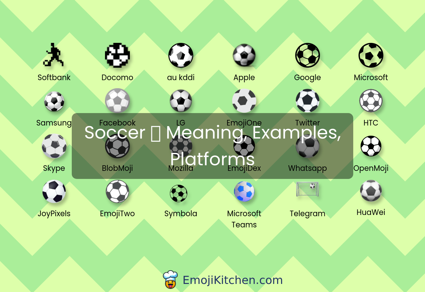 ⚽ soccer emoji meaning, info, stats EmojiKitchen