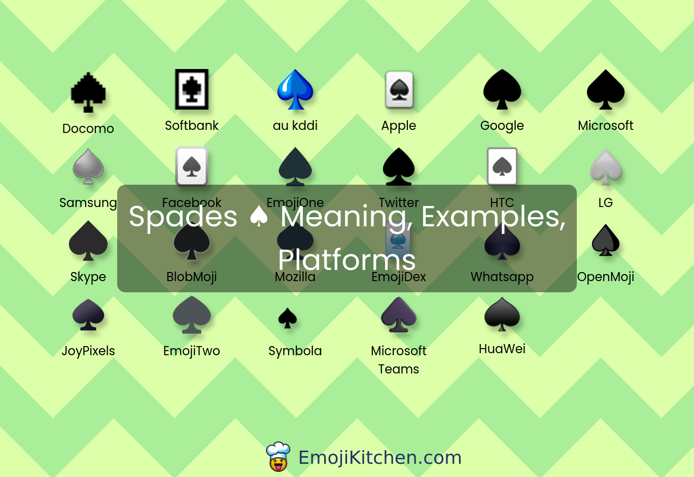 ♠️ spades emoji meaning, info, stats EmojiKitchen