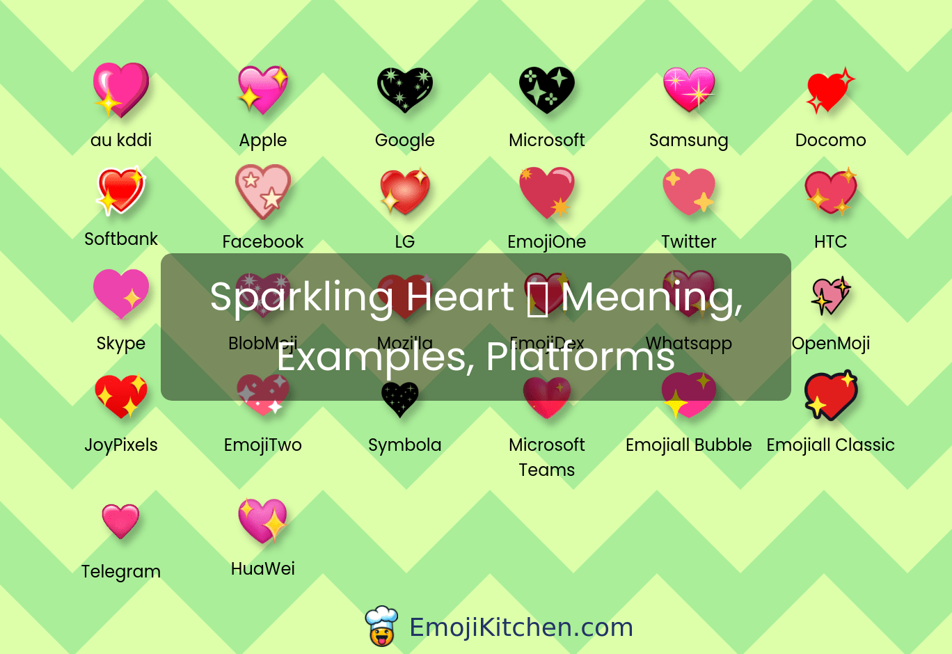 💖 sparkling heart emoji meaning, info, stats EmojiKitchen