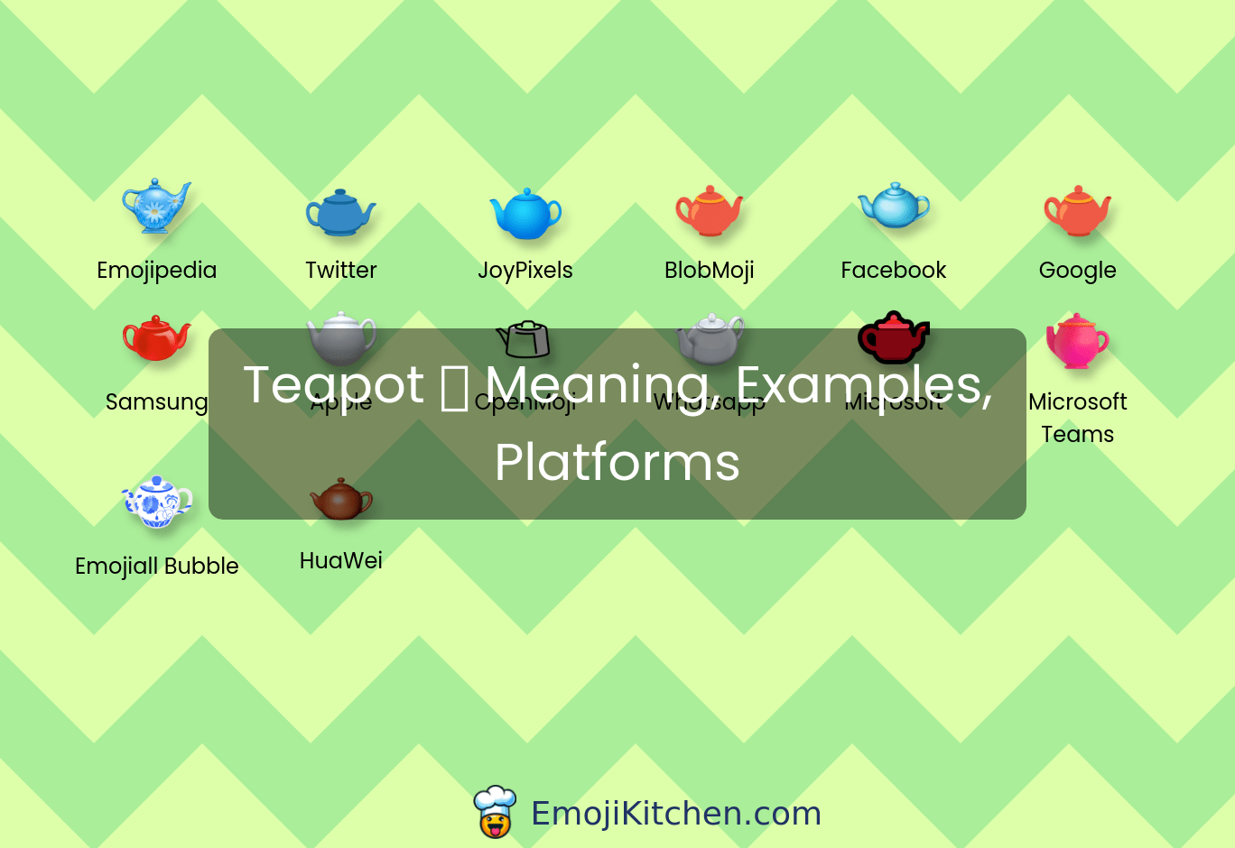 🫖 teapot emoji meaning, info, stats EmojiKitchen