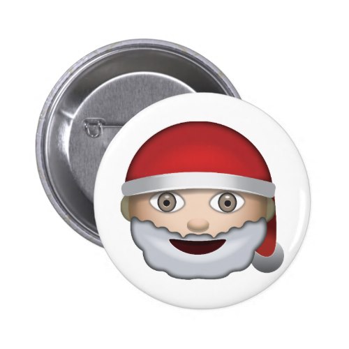 Father Christmas Emoji Button EmojiPrints