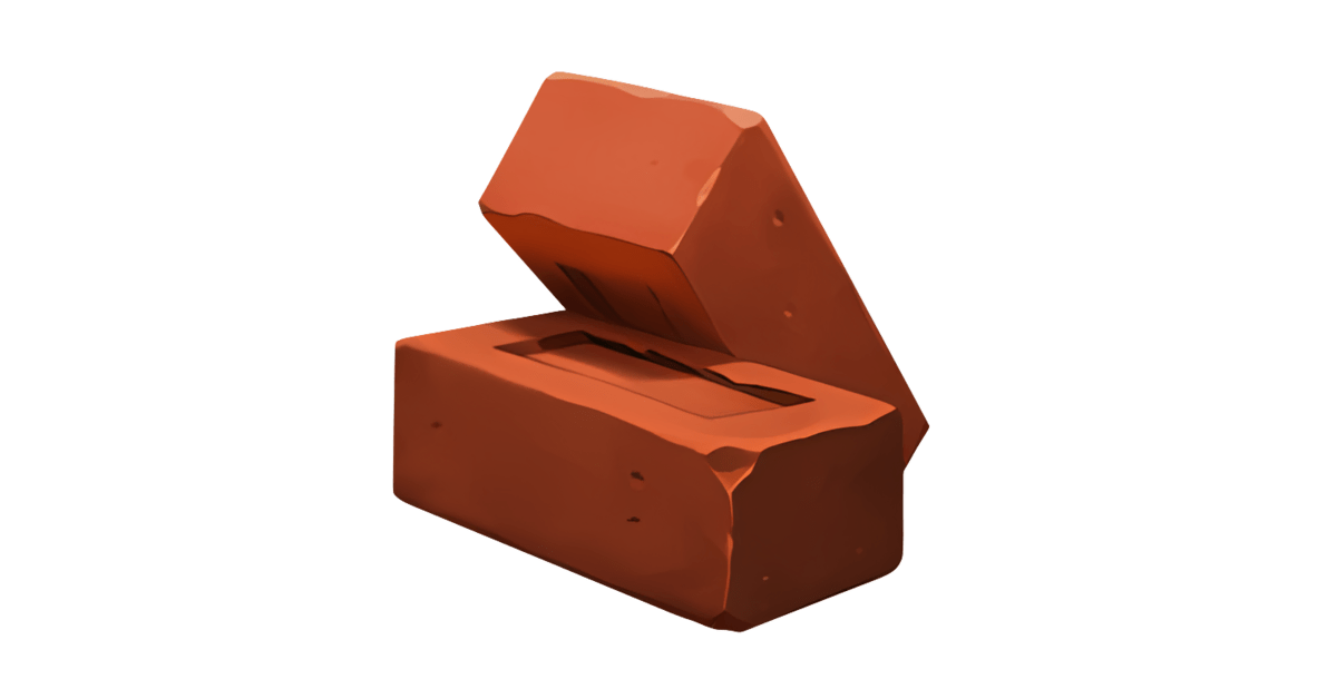 🧱 Tegelstenar Emoji — Betydelse och användning