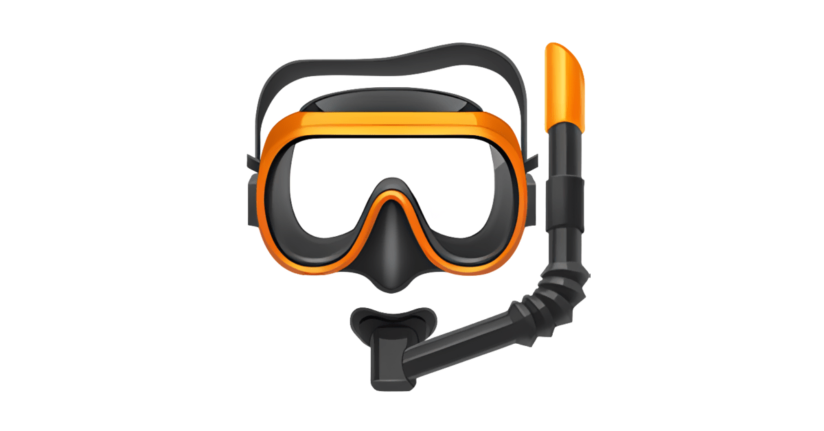 🤿 Dykarmask Emoji — Betydelse och användning
