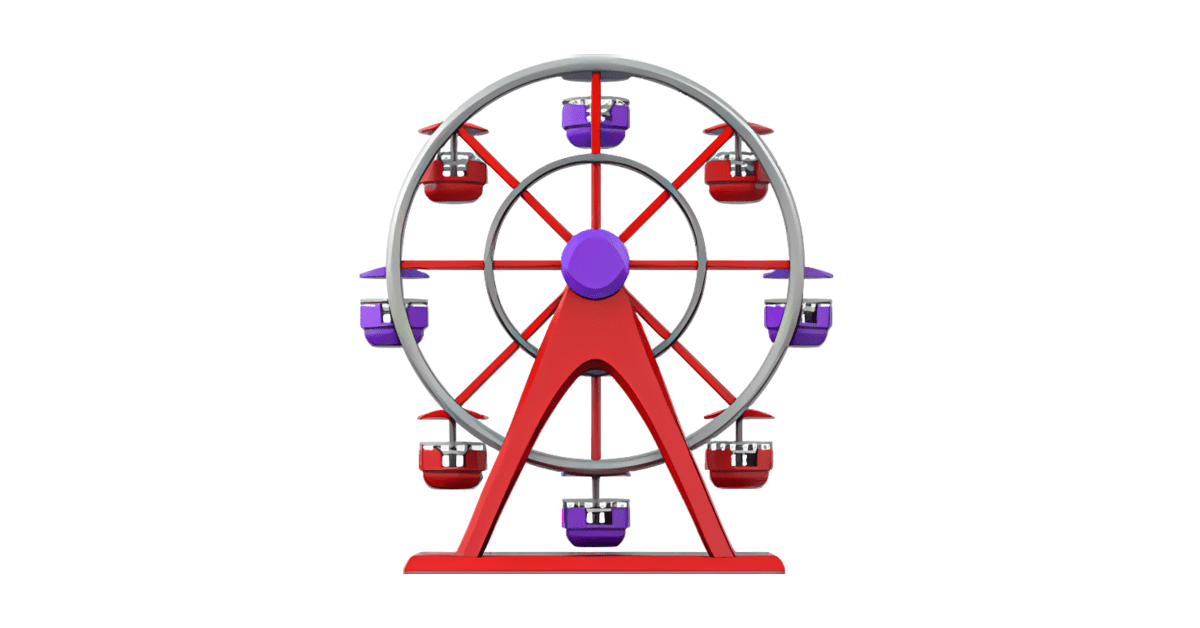 🎡 Grande roue Emoji — Signification, Copier & Coller, Combinaisons