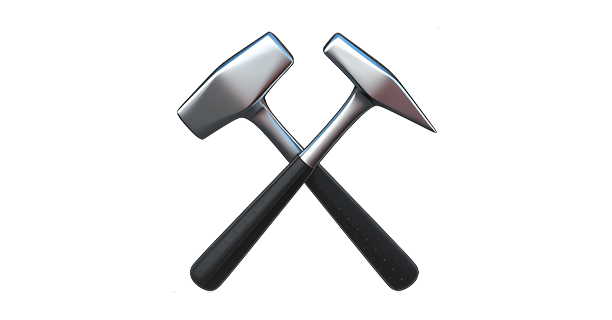 ⚒️ Hammer and Pick Emoji — Meanings & Usage