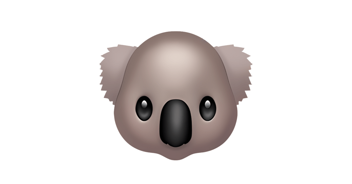 🐨 Cara de koala Emoji — Significado, copiar y pegar, combinaciónes
