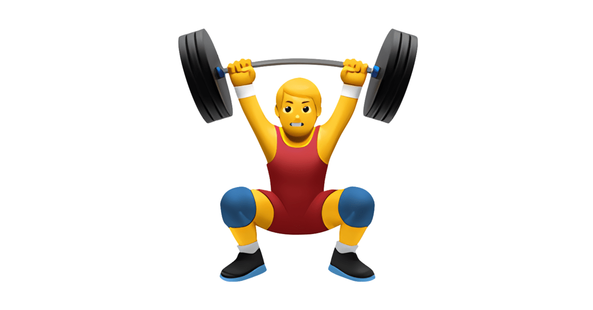 🏋️‍♂️ Man Lifting Weights Emoji — Meanings, Usage & Copy