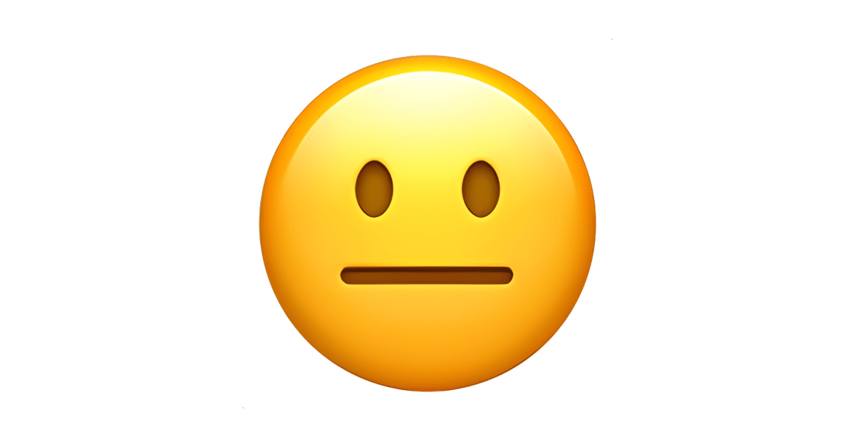 Neutral Face Emoji