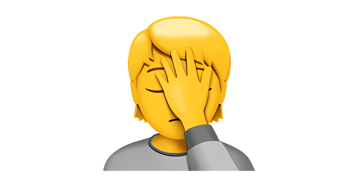 Facepalm Emoticon Iphone