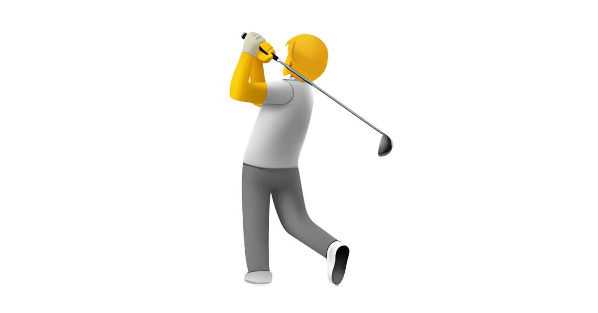 🏌 Joueur de golf Emoji — Signification, Copier & Coller, Combinaisons