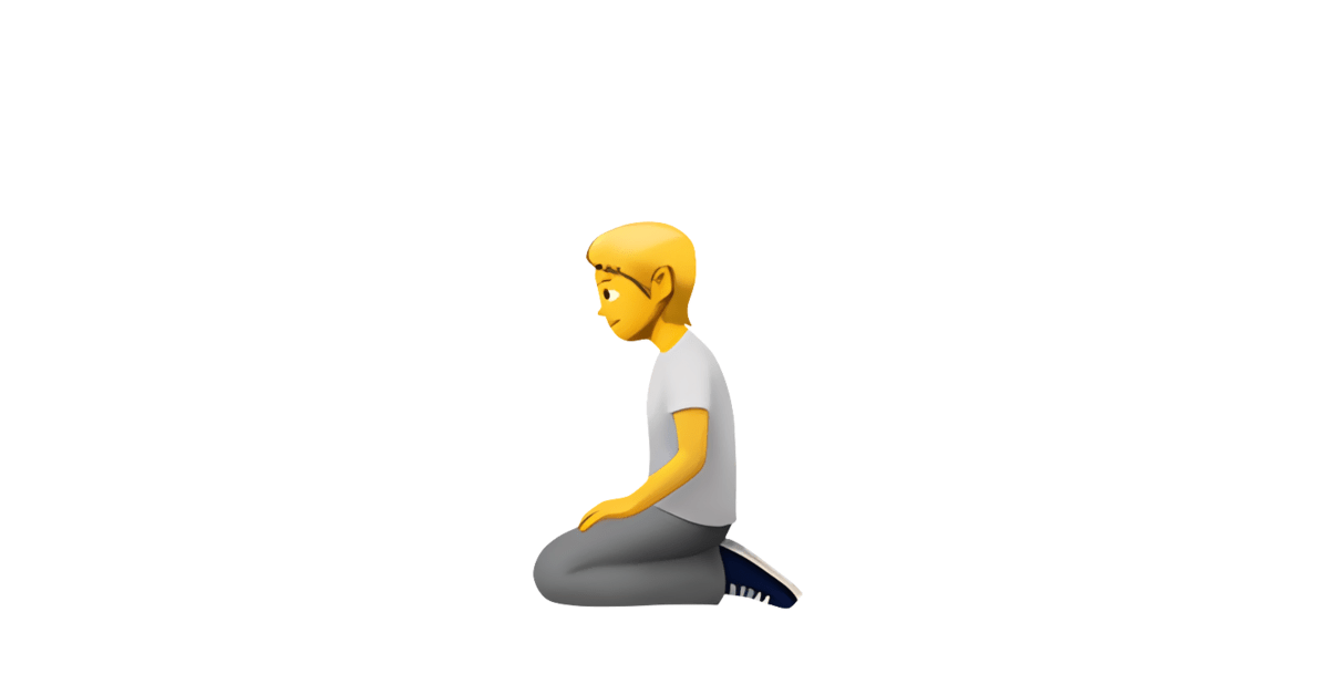 🧎 Person Kneeling Emoji — Meanings, Usage & Copy