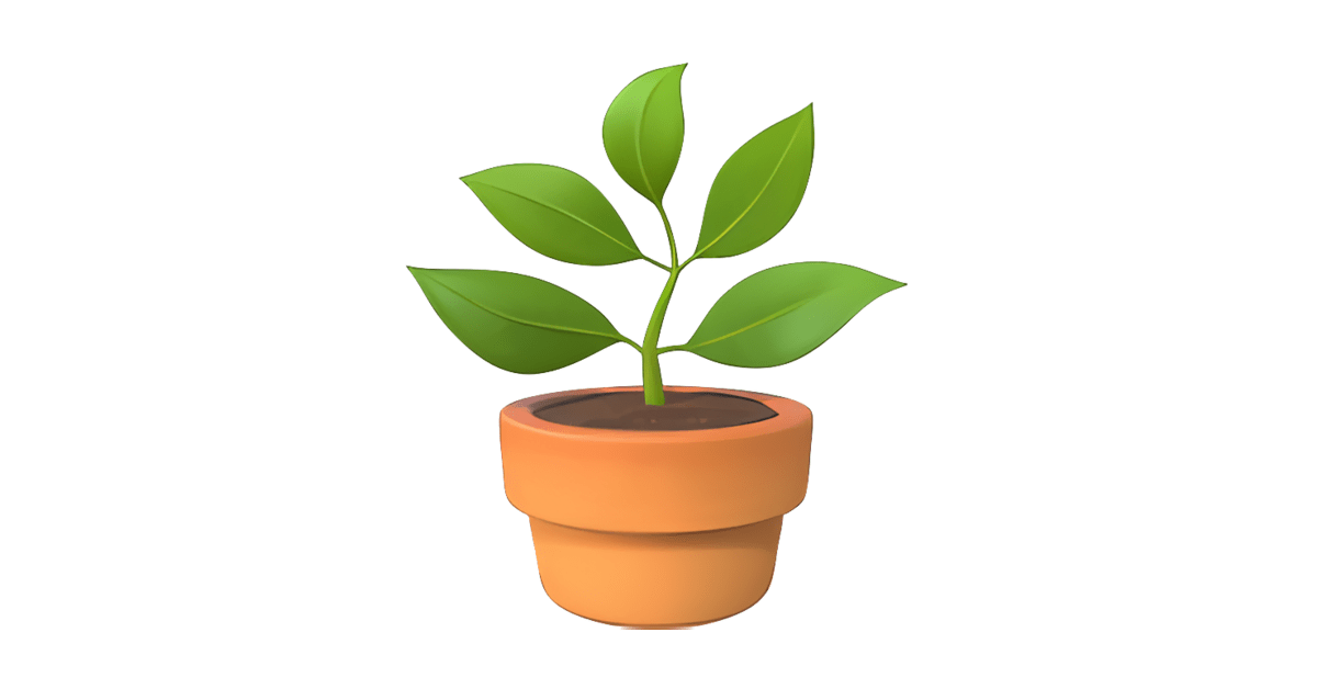 🪴 Planta en maceta Emoji — Significado, copiar y pegar, combinaciónes